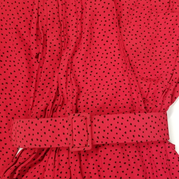 Vintage 1980's Red Dress - Picture 4 of 8